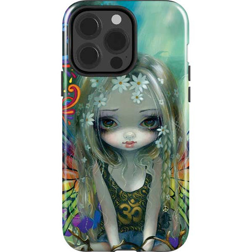Rainbow Winged Yoga Fairy by Jasmine Becket-Griffith iPhone 15 Pro Impact Case